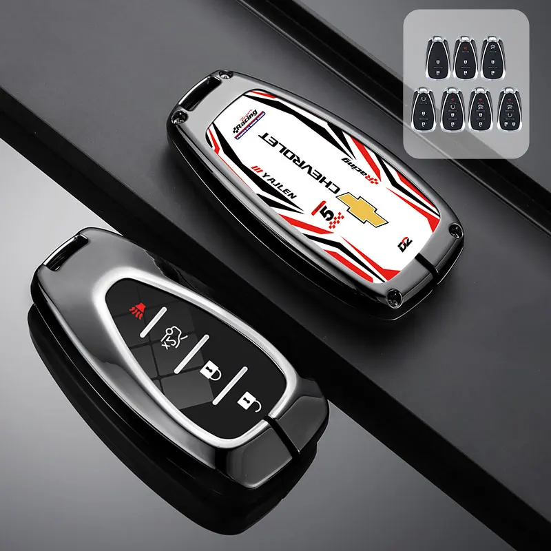 

Чехол для автомобильного ключа из цинкового сплава для Chevrolet Cruze Aveo Trax Sail Malibu Captiva Prism Spark Trailblazer Blazer Camaro Traverse