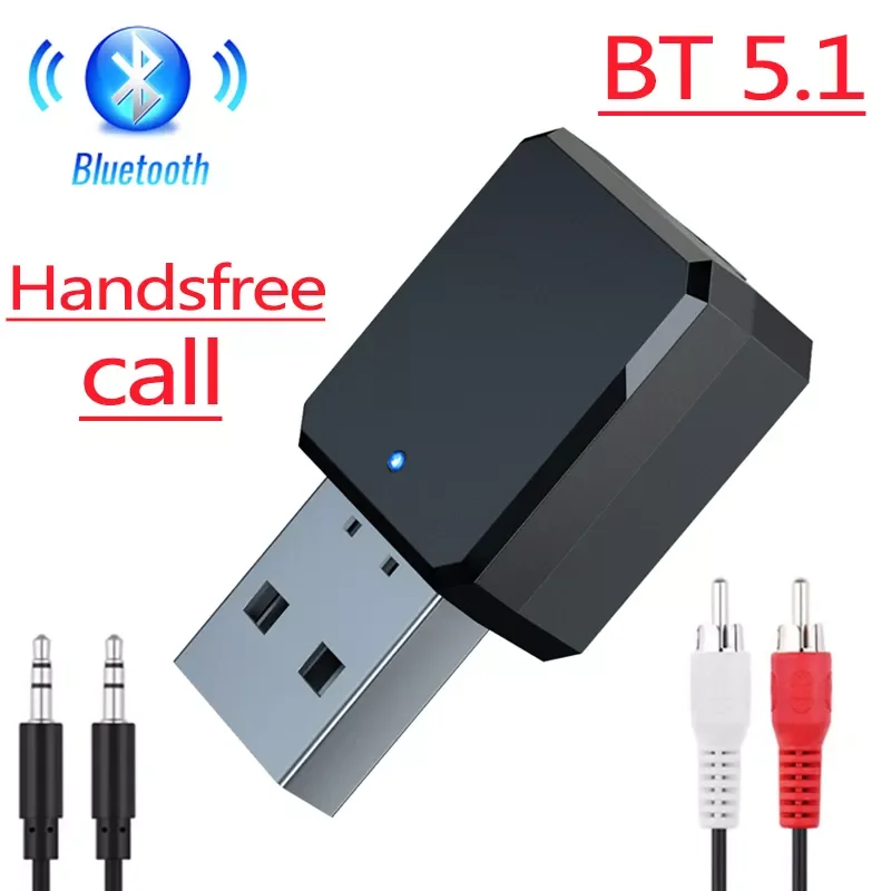 

Bluetooth 5.1 Audio Receiver 3.5mm AUX Jack RCA Stereo Music Wireless Adapter For Car Wired Speaker Amplifier Handsfree Call