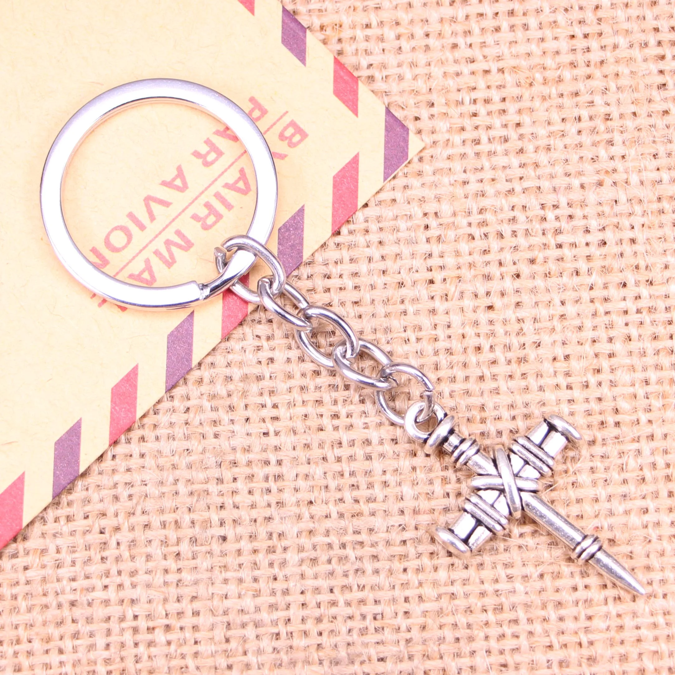 

Новинка, модный брелок 34x20 мм, стиль "сделай сам", мужская бижутерия, брелок для автомобильного ключа, сувенирный держатель для подарка