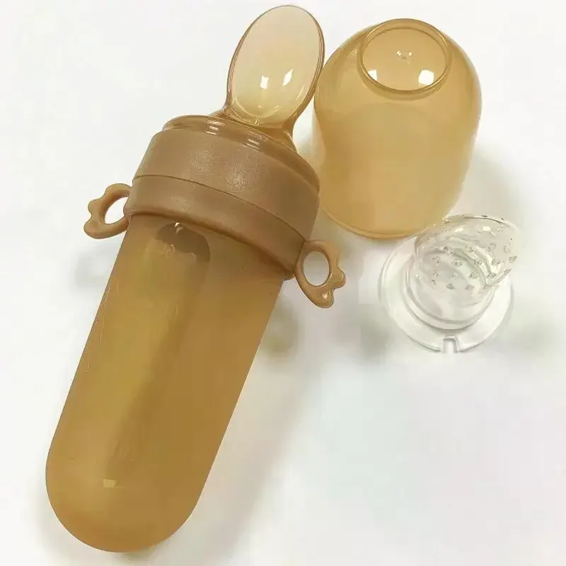 Силиконовая бутылочка для кормления Baichigantou с ложкой-капельницей детей