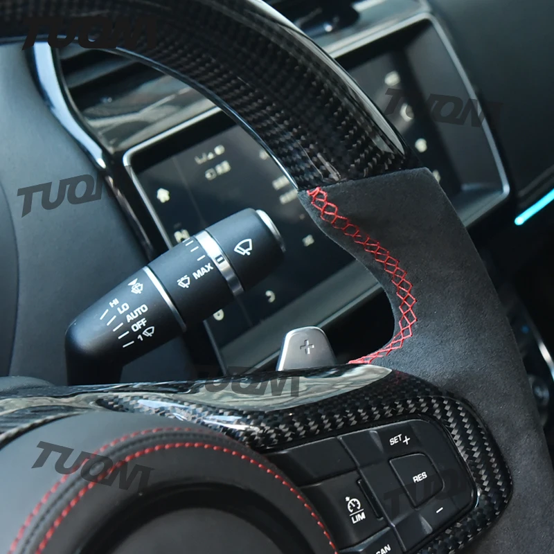 Рулевое колесо из углеродного волокна для Jaguar XE XF F-Type F-Pace E-Pace