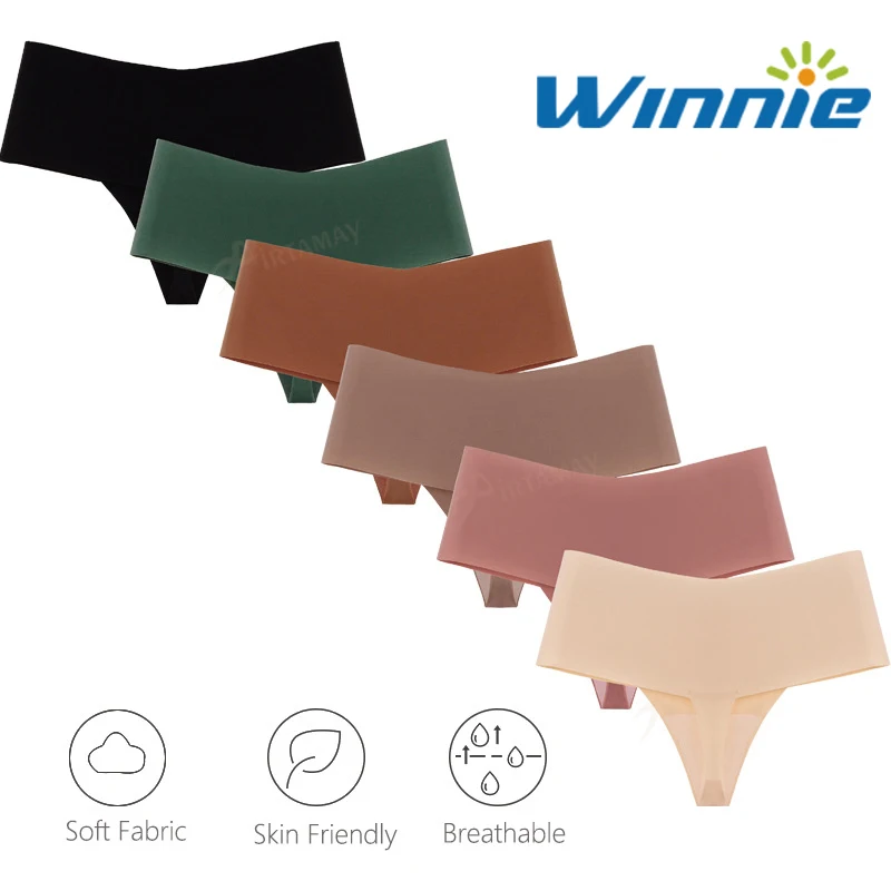 

Женское домашнее белье Winnie из вискозы, высокоэластичное физиологическое нижнее белье, женские хлопковые Танга