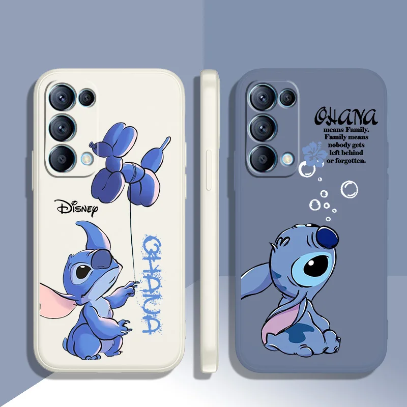 

Disney Stitch Cool For OPPO Find A96 A76 X5 Pro X3 Pro X2 Neo 7Z 6 5 4Z Lite Pro 4G 5G Liquid Rope Phone Case
