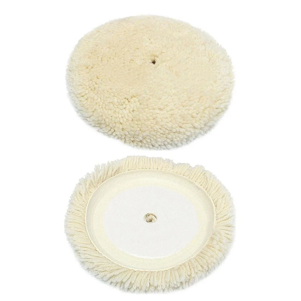 

180mm 7inch Grinding Polishing Bonnet Pad Soft Wool Clean Furniture Car Vehicle Wool Polisher Pads For Car Polisher Car Paint