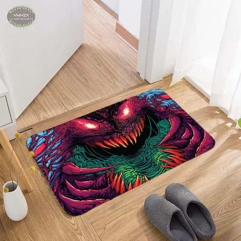 

Gamer Gaming Entrance Doormat Kitchen Carpet Flannel Trendy Bathroom Rugs and Mats Anti-Slip Living Room Modern Home Decoration