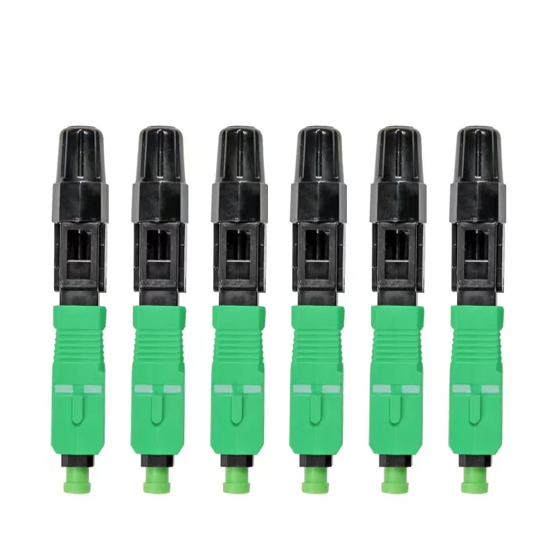 FTTH SC APC Single Mode SC UPC Fiber Optic Quick Connector FTTH Fiber Optic Fast Connector SC Fiber Field Assembly