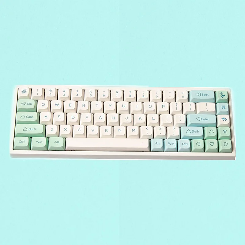 Кепка для ключей s BPT XDA Ice Crystal Mint Keycap Dye-sub на английском языке Персонализированная
