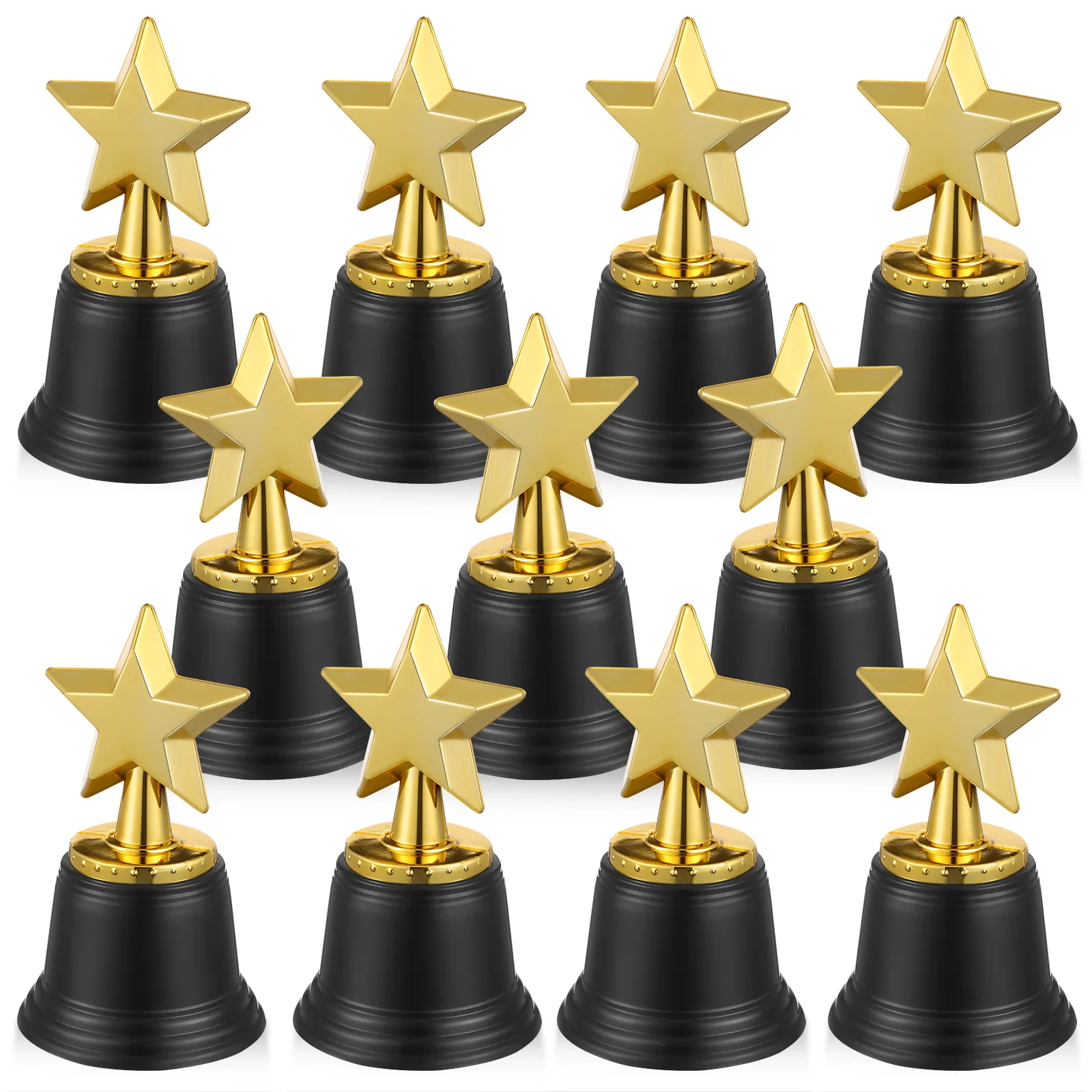 

20 Pcs Bulk Kids Prizes Trophy Toy Five-point Star Plaque Party Favors Plastic Award Race Child