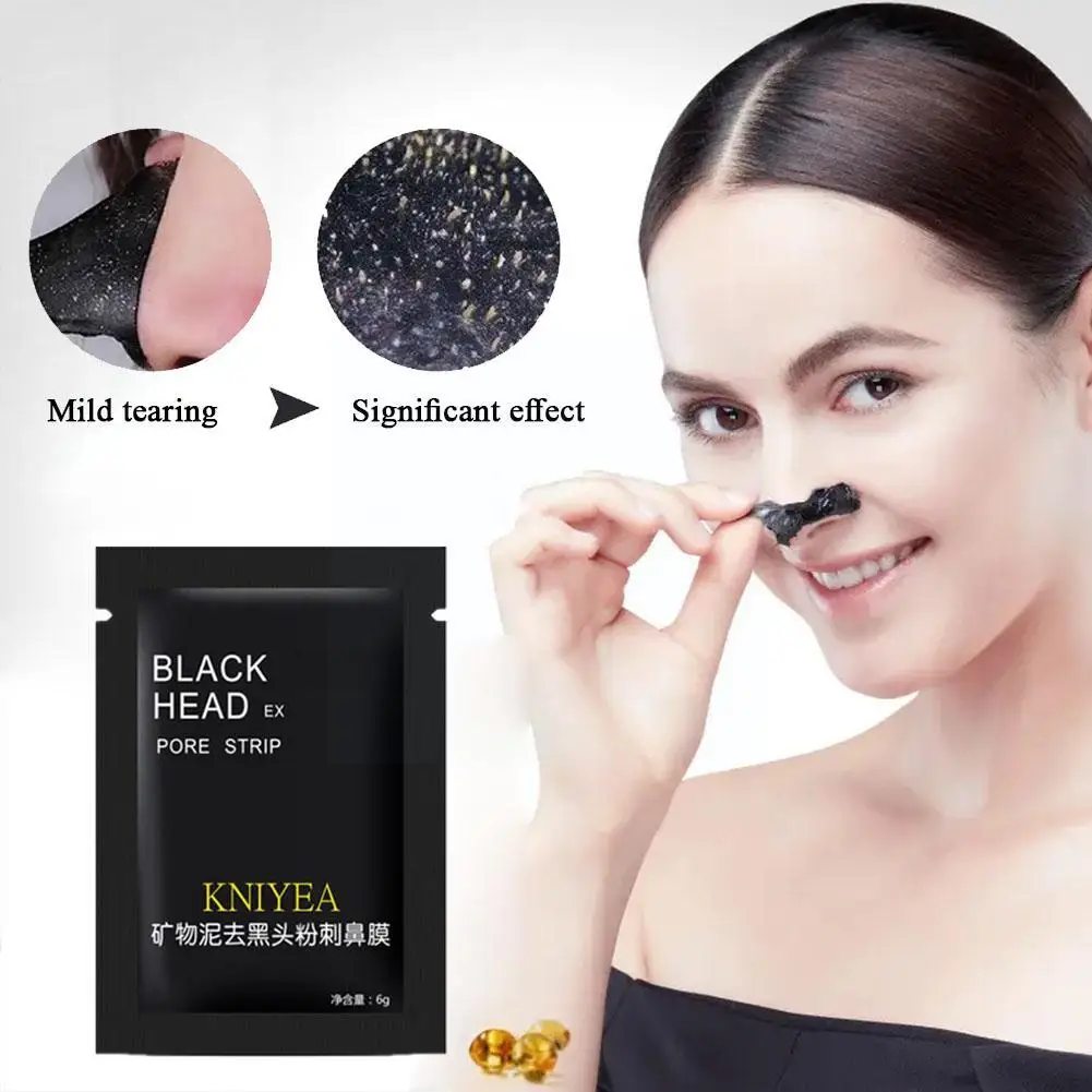 

Shrink Pore Nose Blackhead Remove Stickers Skin Care Blackhead Remover Mineral Mud Domino Cleansing Deep Nose Patch Pore Q6I9