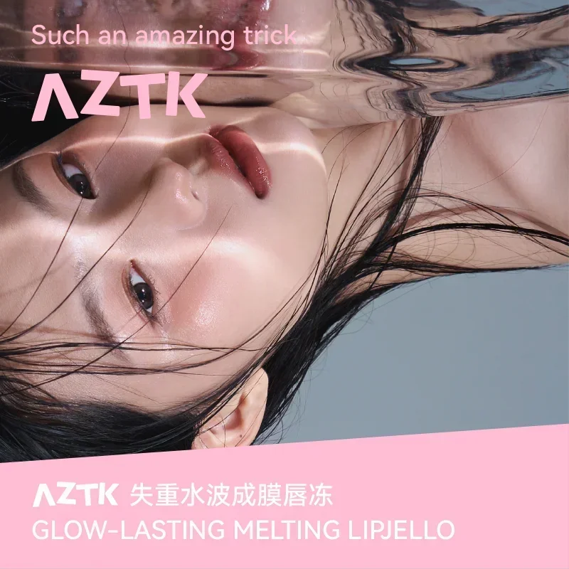 AZTK Водянистая зеркальная губная помада с антипригарным покрытием долговечная