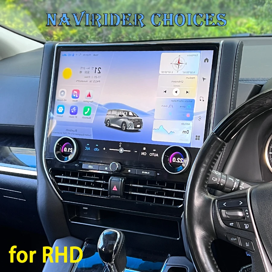 

Автомобильный радиоприемник Rhd 16,8 дюйма, Android 13 для Toyota Alphard 30 2015-2023 A30, обновленный до 40 CarPlay видеоплеер, GPS, стерео, 4G, WIFI