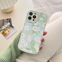 retro art sakura lens protection case for iphone 13 12 11 pro max xs max xr x case cute cover sweet girls shockproof phone case