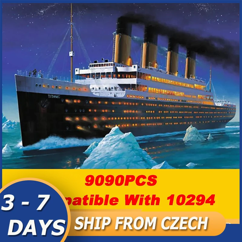 

9090 шт., Детский конструктор «Пароход»