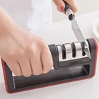Многофункциональная 3-ступенчатая точилка, двухсторонняя точилка для керамических и кухонных ножей из вольфрамовой стали, инструменты для заточки
