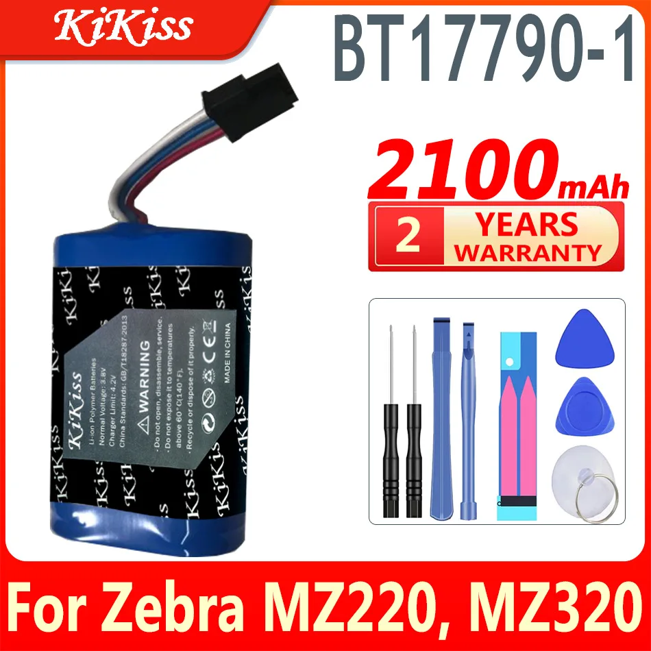 

2100mAh KiKiss Powerful Battery BT17790-1 BT17790-2(MZ220) for Zebra MX420L, IMZ320, MZ220, MZ320 Replacement AK18353-1