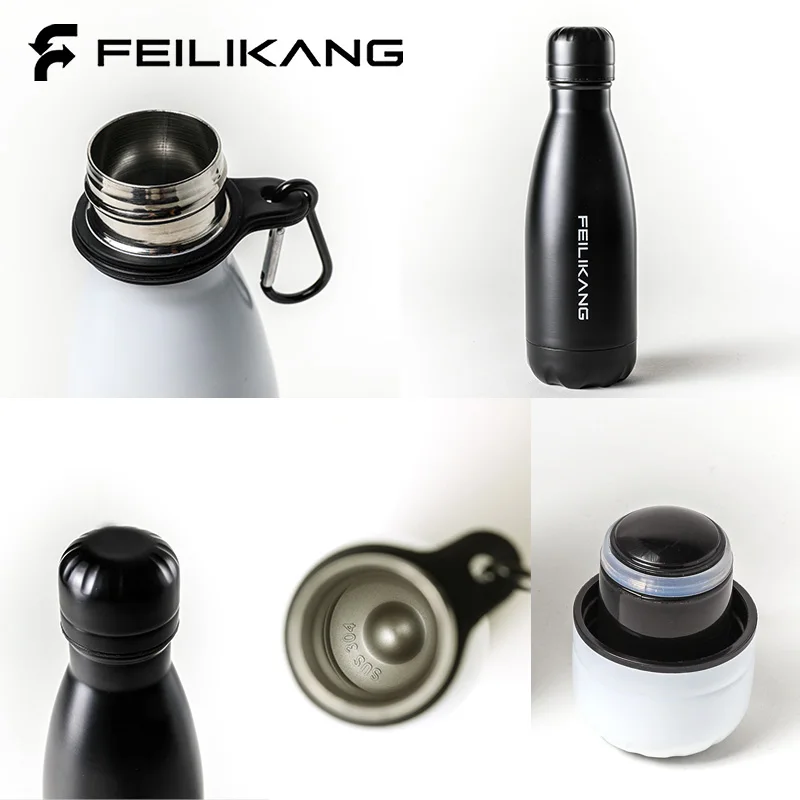 350 мл Термокружка с двойными стенками 304SS Изолированная бутылка герметичная