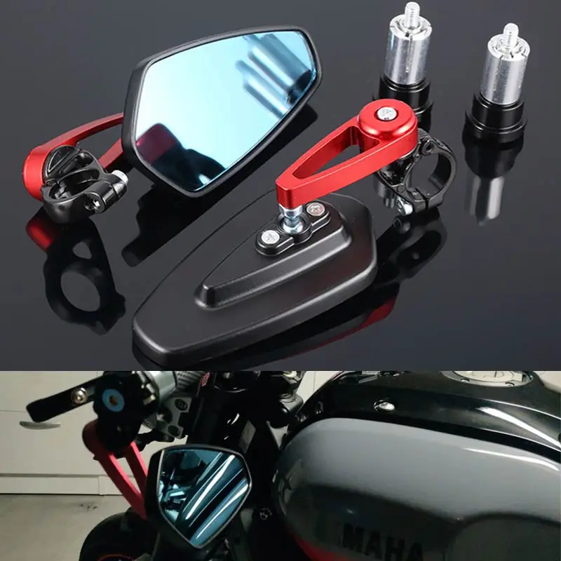 Зеркало для мотоцикла 22 мм боковые зеркала заднего вида на конце руля BMW K100 K1200S K1600
