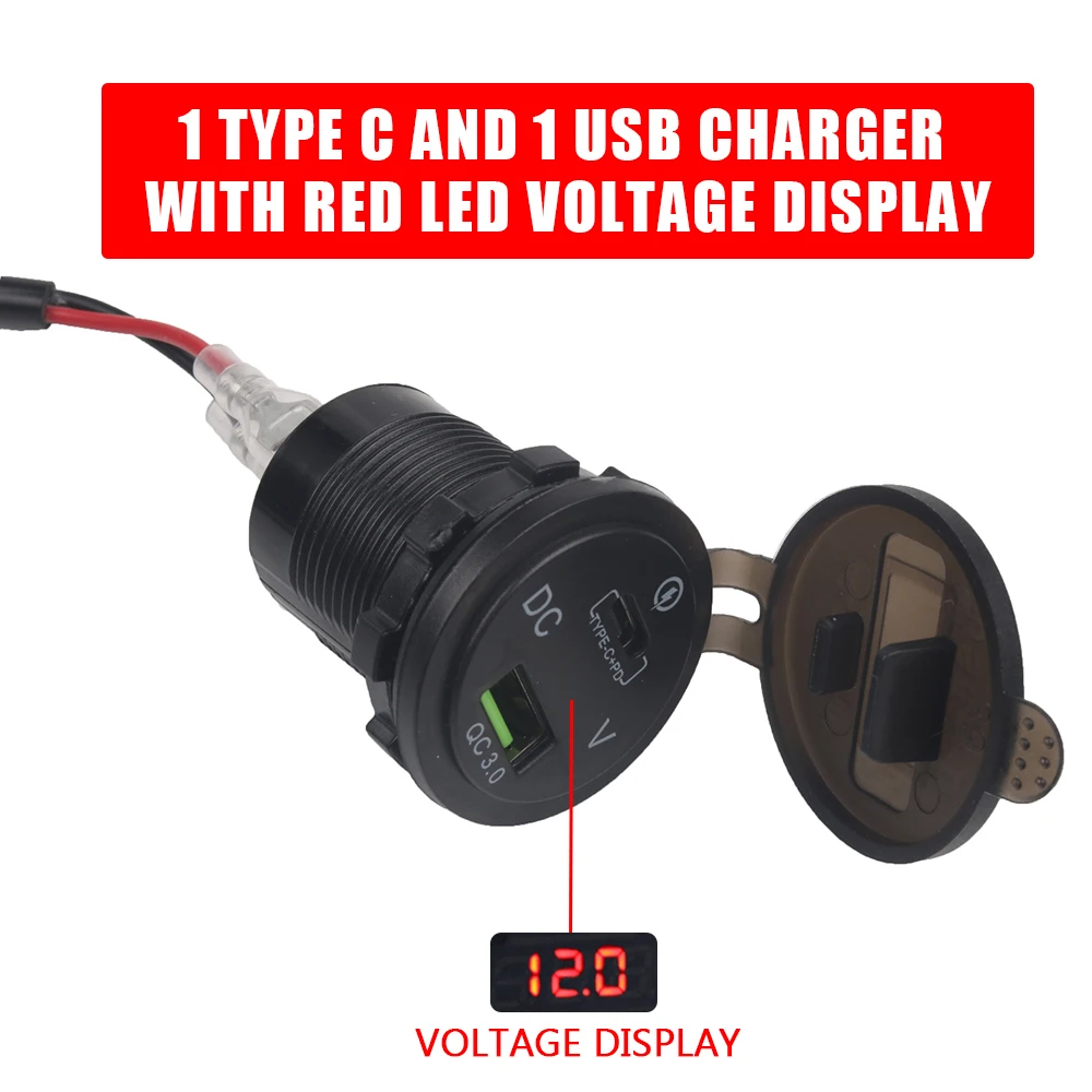 

Мотоциклетное USB-адаптер для зарядного устройства CB500X с цифровым напряжением для Honda CB 500X CB 500 X CB500X USB-порт Type C 2015