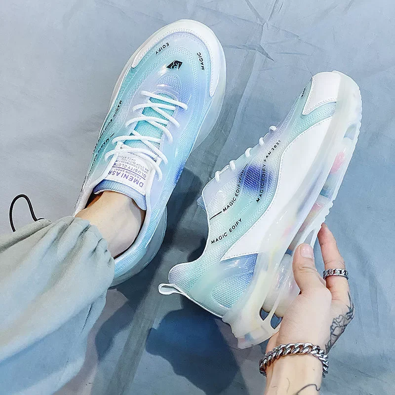 

2023New Men Casual Shoes 2021 Brand Sneakers Men Lightweight Lace-up Walking Sneakers Trainer Male Footwear Plus Size 39-44