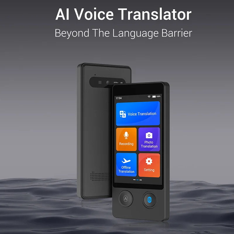 Портативный голосовой переводчик W12 AI 144