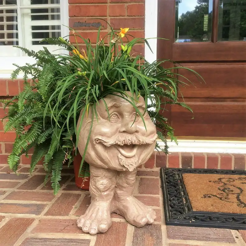 

Uncle Nate the Face Humorous Statue Planter Pot