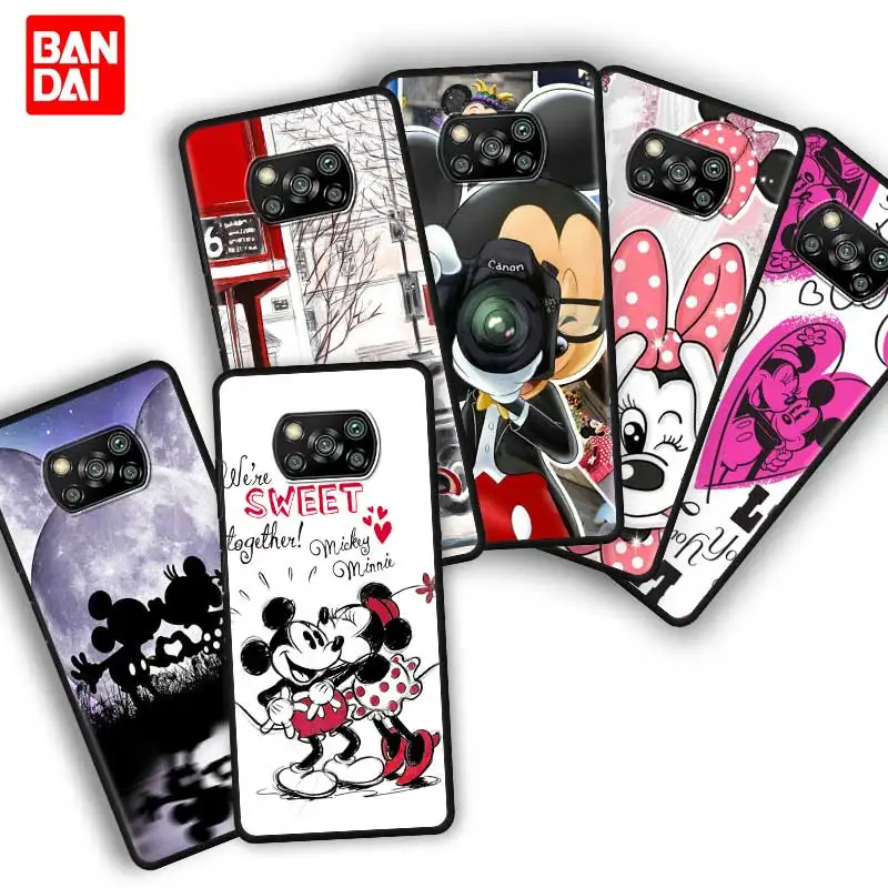 

Mickey Mouse And Minnie Case for Xiaomi Poco X3 NFC F3 M3 11t 11 Lite Ultra Redmi Note 10s 10t Pro Plus 5G Silicone Soft Tpu