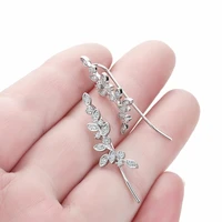 stainless steel minimalist babys breath ear crawlers flower ear clip earrings bridesmaid girlfriend valentines day