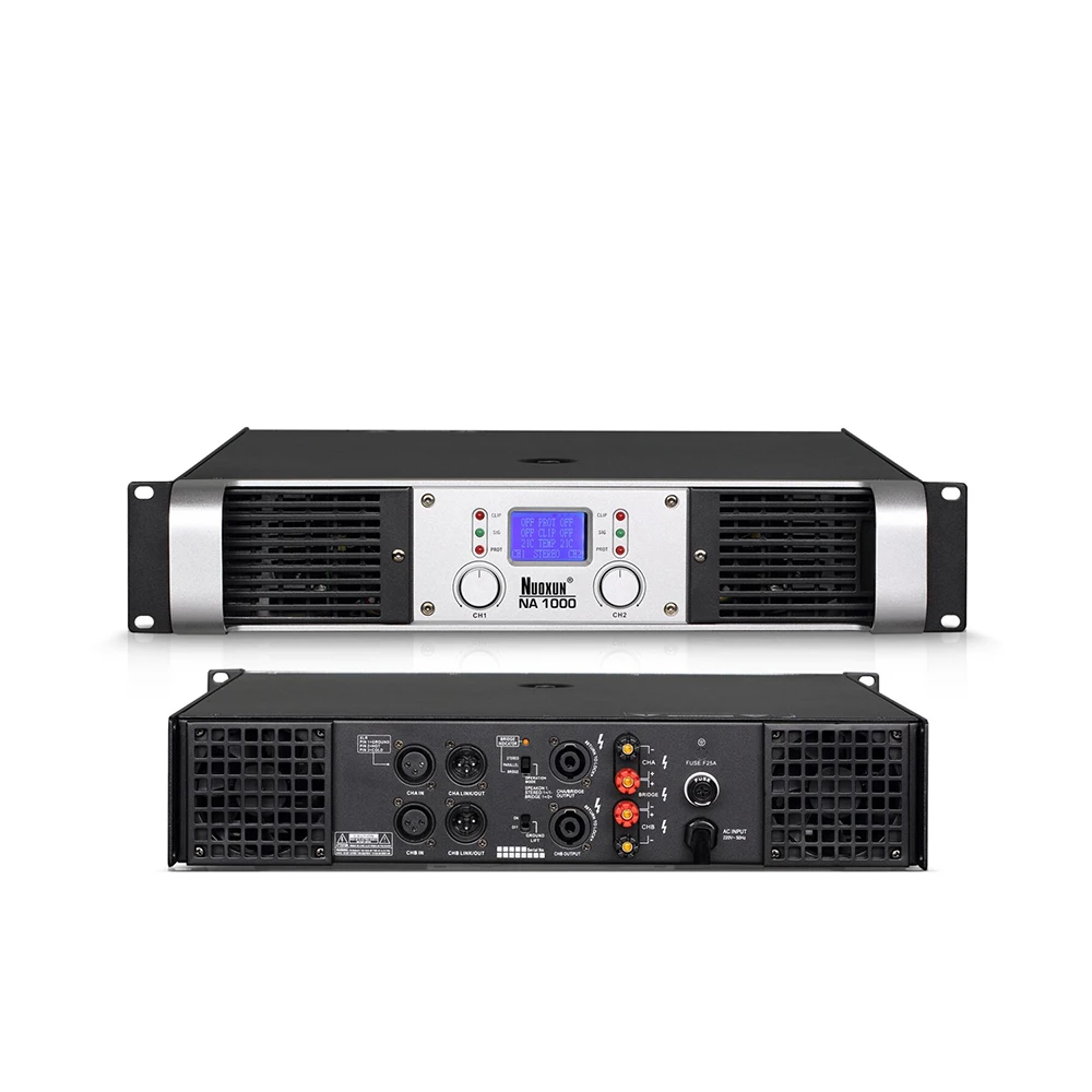 

class H Dual channel professional 2U 1000W power amplifier