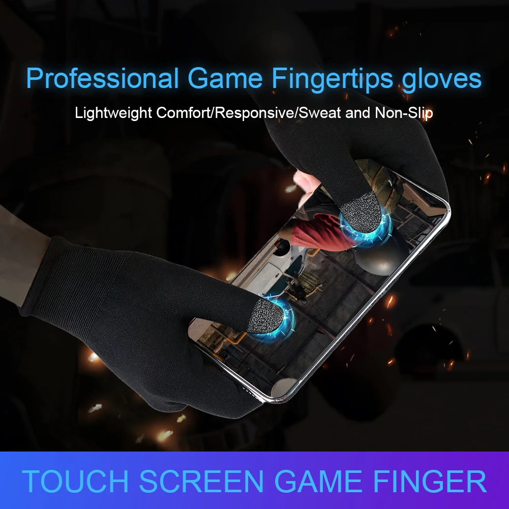 

Игровые напальчники для пальцев PUBG 2 шт., портативные Нескользящие идентификаторы, защита от пота, накладка на большой палец, чувствительные...