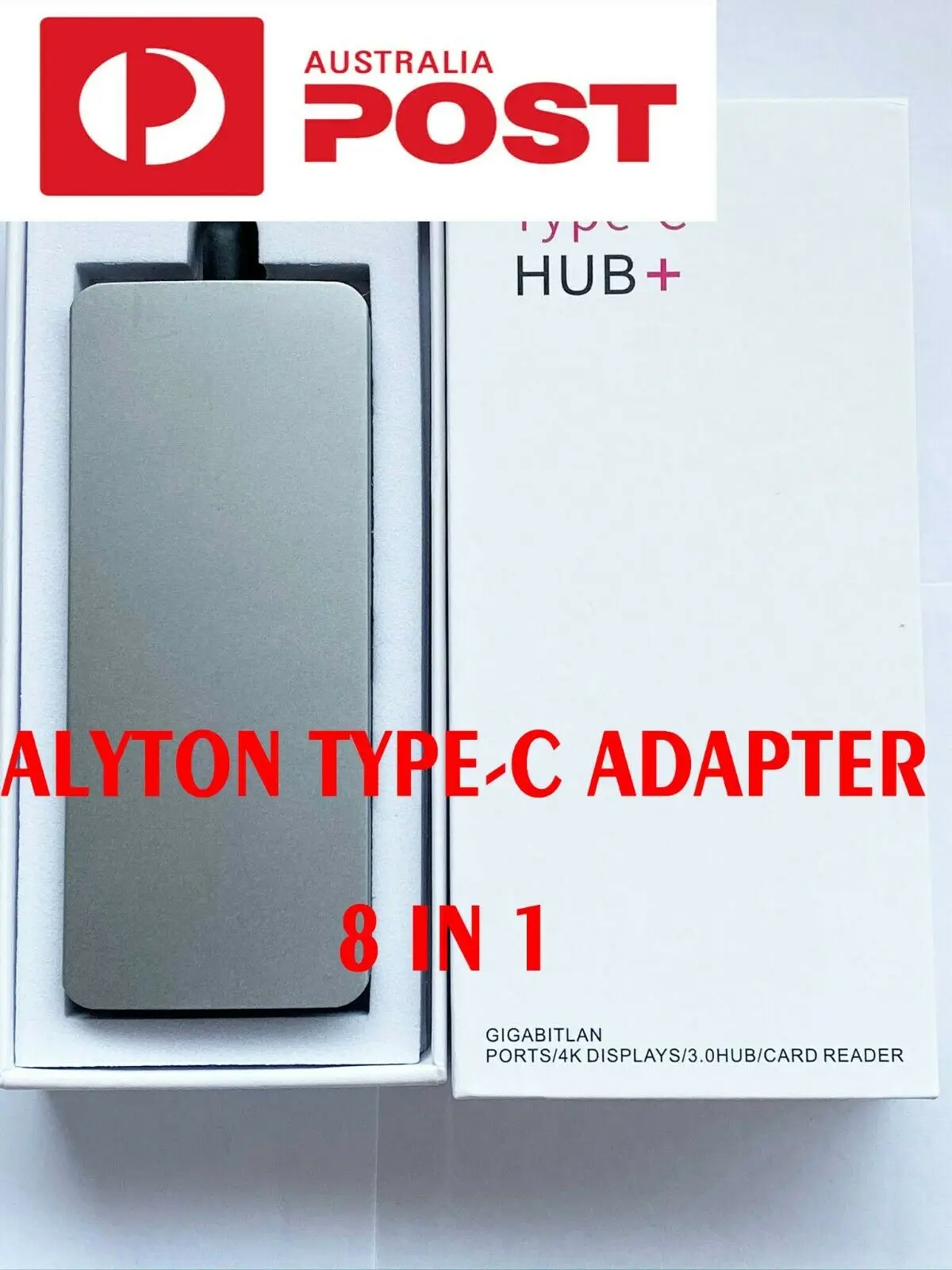 

8-IN-1 Aluminum USB Type-C HUB to 4K HDMI,LAN,SD card,USB3.0 Power Charge