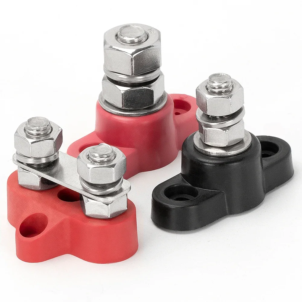 DC 150A 200A 250A 300A Клемма шины из луженой меди черные красные автомобильные