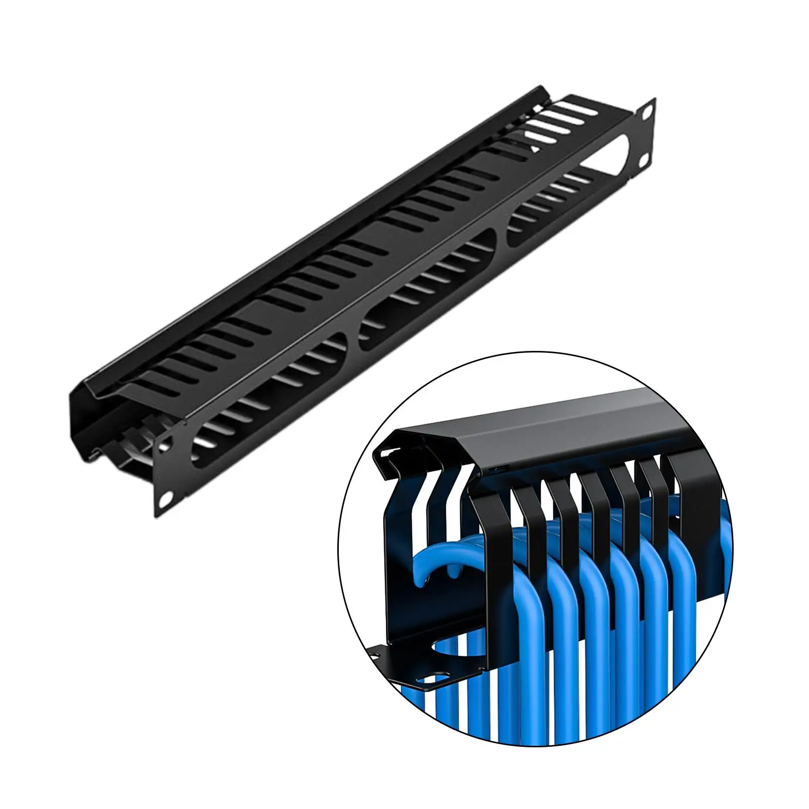 Кабельный сервер Стеллаж для офисов хранения кабелей Проводные органайзеры 1U