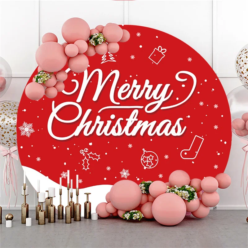 

Пользовательский фон Круглый Рождество Санта-Клаус вечевечерние НКА Декорации для детского дня рождения праздник детский душ