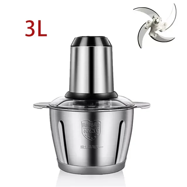 

Новинка, измельчитель из нержавеющей стали, емкость 2-3 л, мясорубка, измельчитель, комбайн, слайсер, измельчитель, машина, домашняя фритюрниц...