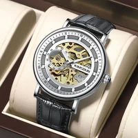 automatic mechanical wristwatch luxury military watch for men hollow skeleton watches man bussiness male clock reloj hombre