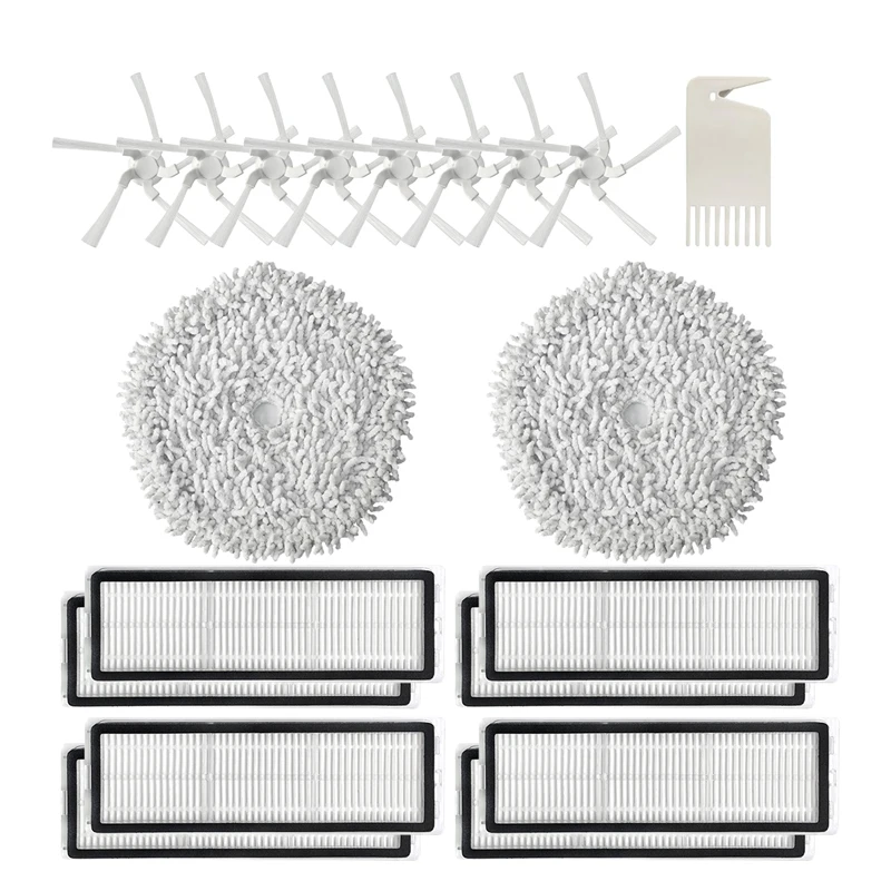 

19 Pcs Replacement Parts For Xiaomi Dreame W10 W10 Pro Robot Vacuum Cleaner Accessories Mop Cloth Side Brush Hepa Filter