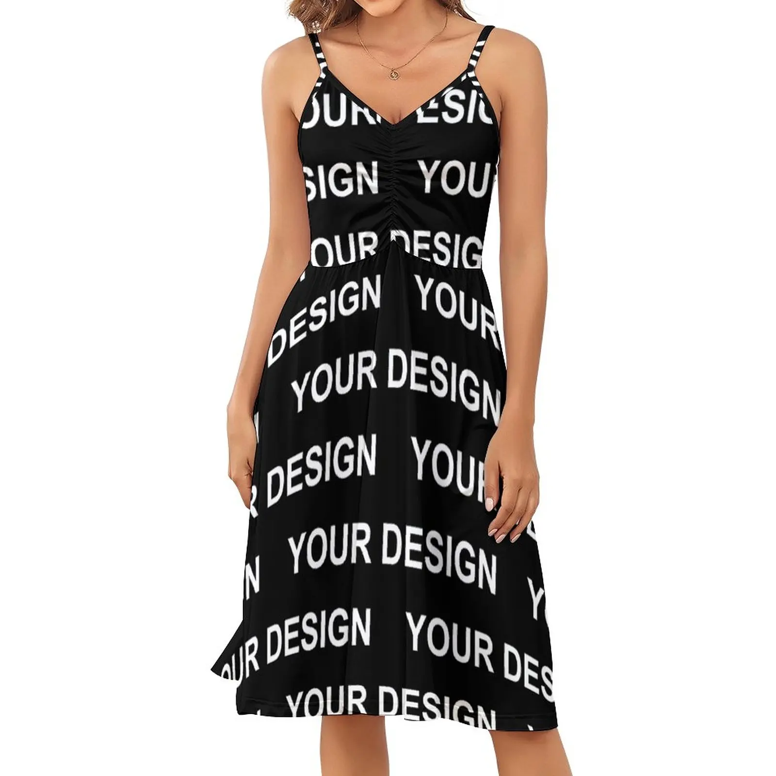 

Add Design Customized Dress Female Custom Made Your Image Sexy Dresses Summer Sleeveless Streetwear Printed Casual Dress
