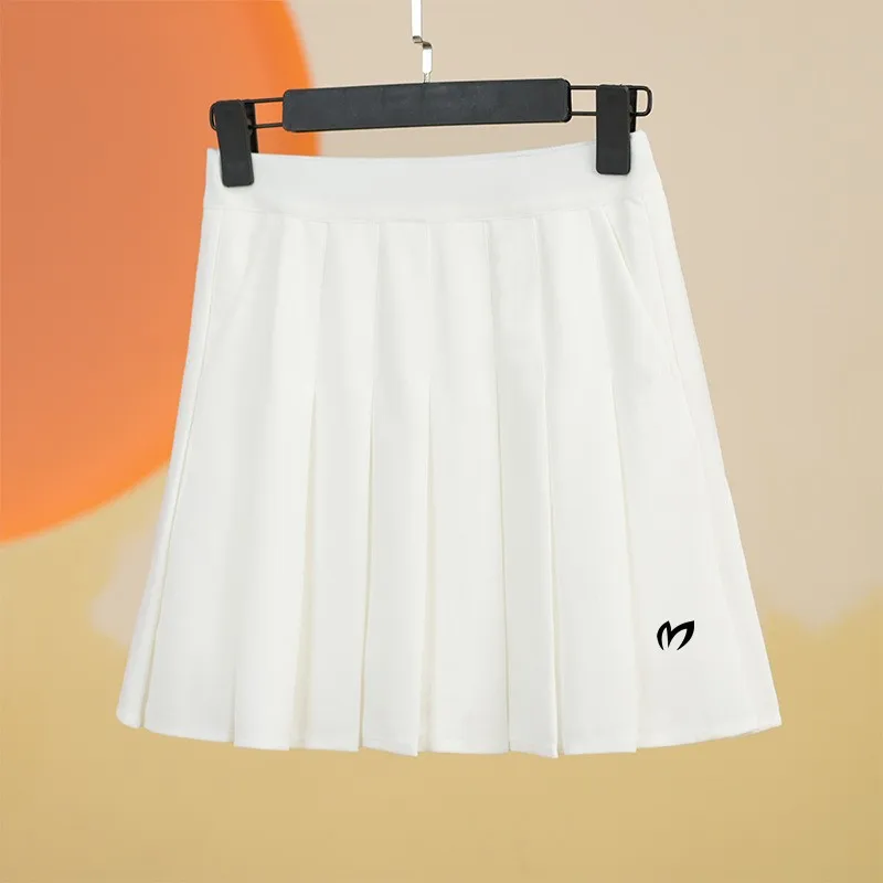

High Quality Ladies Sports Golf Skirt with Safety Pants Breathable Running Fitness Tennis elastic Pleated Skirt Golf Wear Women