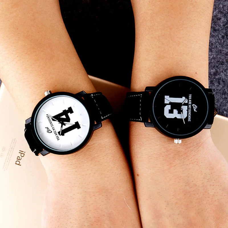 Новые часы с большим циферблатом для студентов средней школы корейские женские