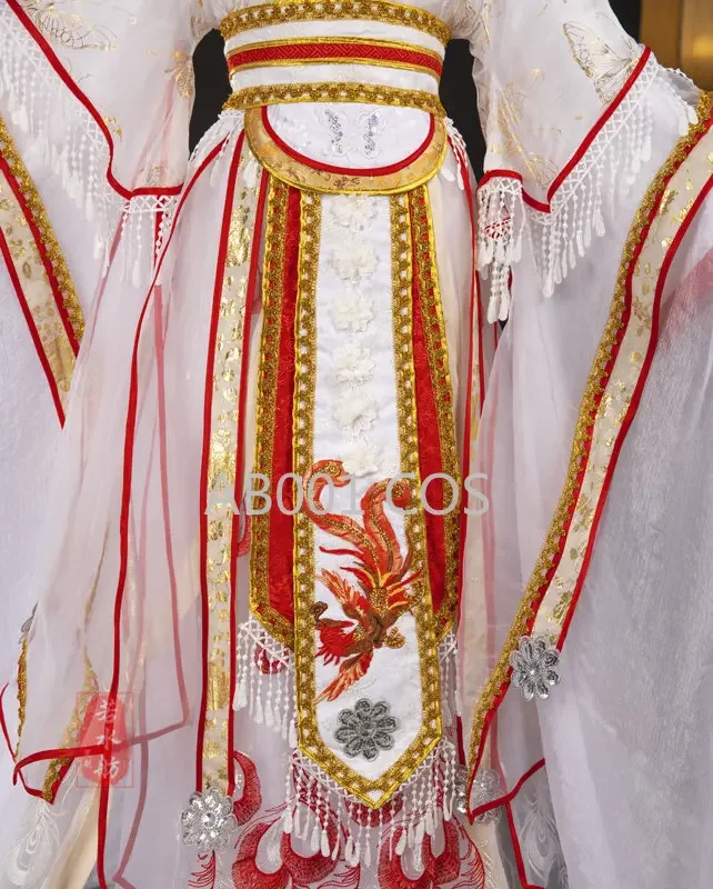 Костюм для косплея Tian Guan Ci Fu Xie Lian Tai Zi Yue Shen Платиновый Павлин платье ханьфу в стиле