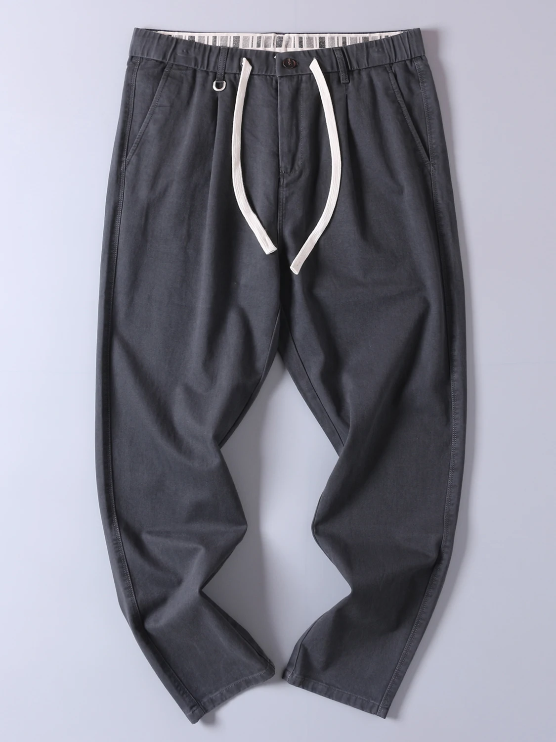 Весенние и осенние повседневные деловые брюки из стираного хлопка в стиле ретро