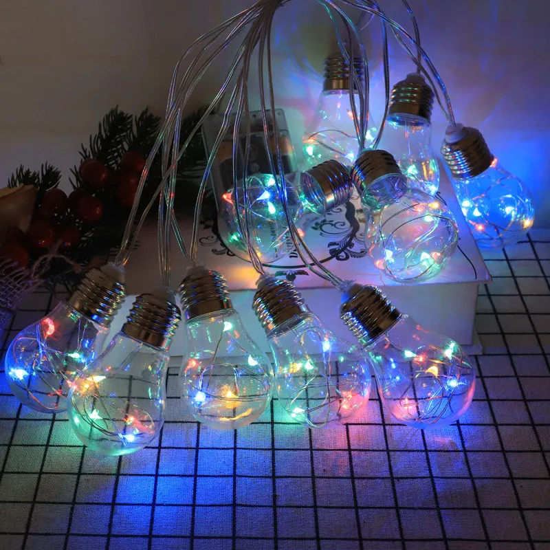 

solar power Led Globe Fairy String Light Christmas Garland Street Wedding Bulb Solar Lamp Outdoor For Party Holiday Garden Patio
