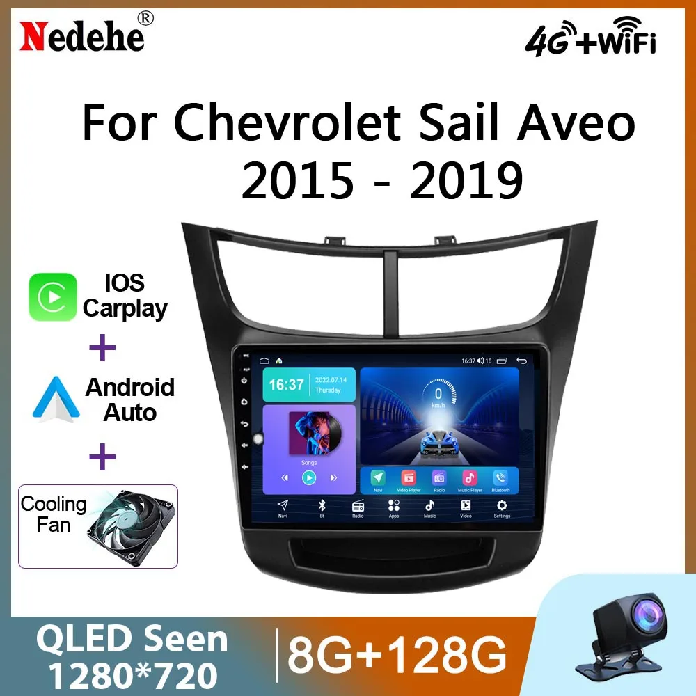 

9 inch Android 11 Car Radio Stereo For Chevrolet Sail Aveo 2015-2019 Autoradio Multimedia Video Player GPS Navigation Carplay 4G