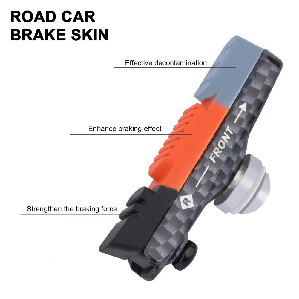 

1 Pair Small Bike Brake Pad High Temperature Resistance Lightweight Brake Blocks Anti Corrosion Brake Blocks Shoes