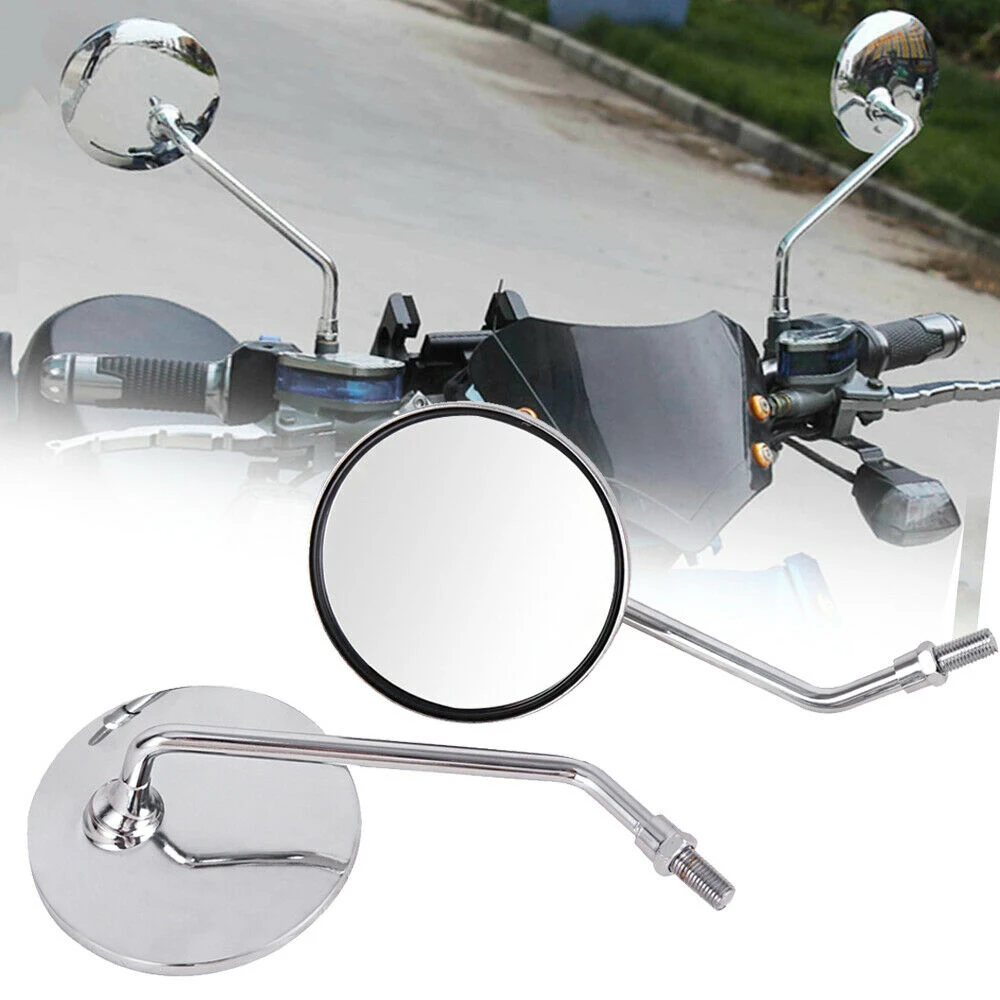 

Мотоциклетные боковые круглые зеркала заднего вида, универсальные 10 мм уличные велосипеды