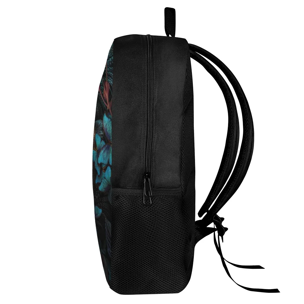 FORUDESIGNS 3Pcs/Set School Bag with Pencil Bag for Children Orangutan with Butterfly Raccoon/Tiger/Cat Backpack Kids mochila