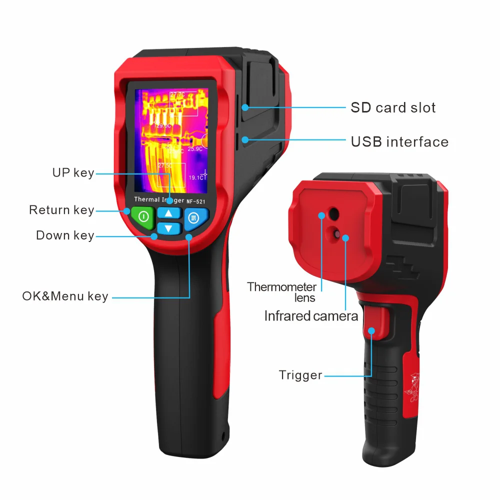 

B30 Sensor Imager Termal Inframerah Detektor Pemanas Lantai Modul Kamera Pencitraan Termal Suhu 2000 Piksel