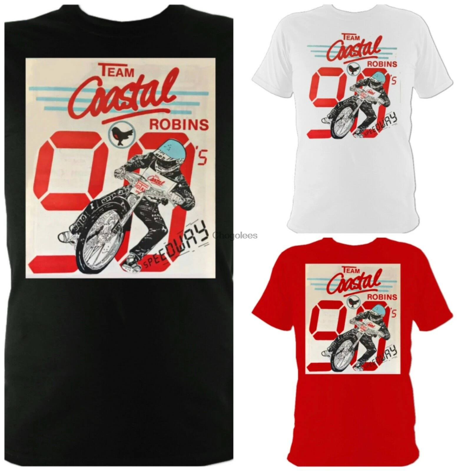 Swindon Robins 1990 гоночная футболка |