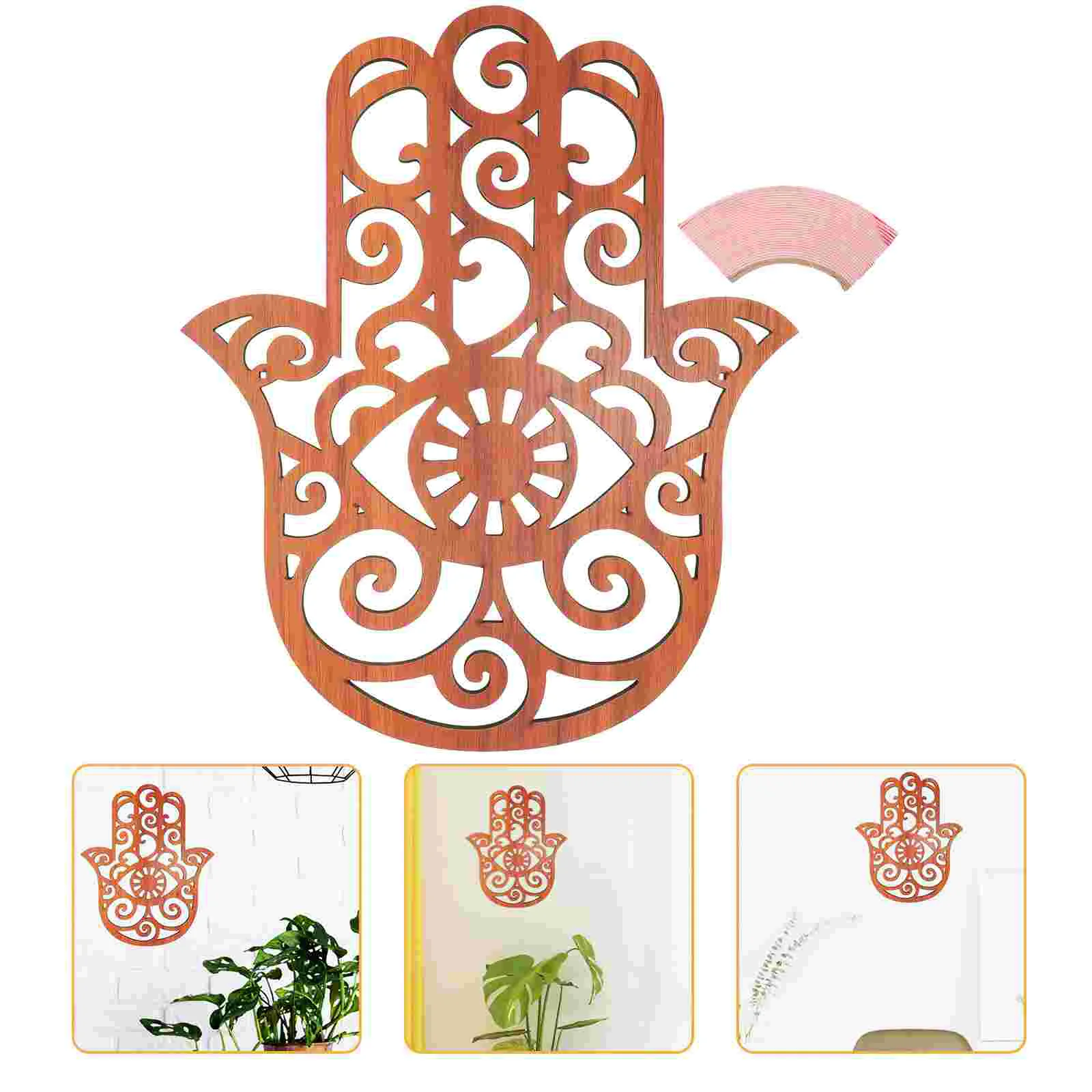 Настенное украшение для дома от сглаза рука Хамсы висит пальмового орнамента