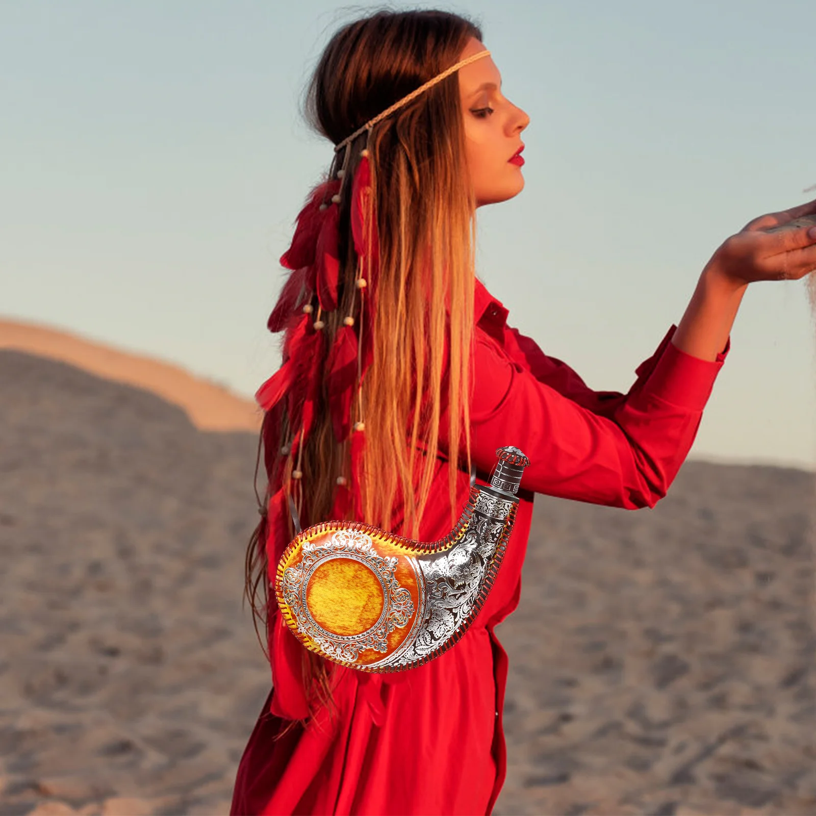 Древняя сумка для воды складные бутылки хранения жидкости колба Bota танцев